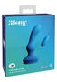 3some Wall Banger Silicone Rechargeable Remote Control P-spot Anal Vibrator - Blue